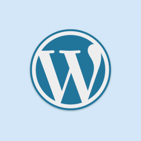 wordpress logo blau 2