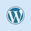wordpress logo blau 2